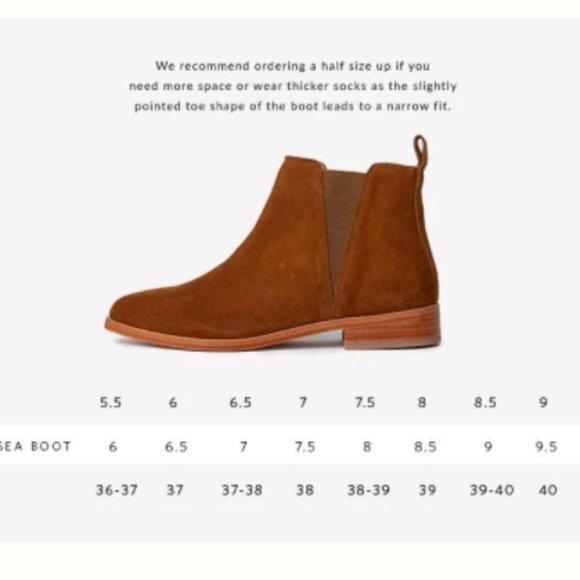 Nisolo Women's Chelsea Boot in Nutmeg - Picture 4 of 5